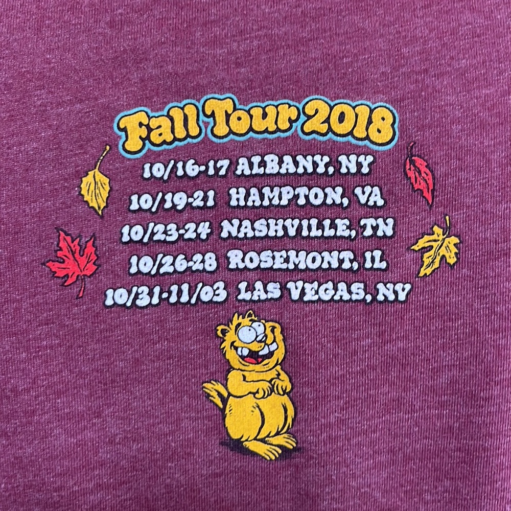 Phish Fall Tour 2018 Women’s Extra Small Maroon - Picture 3 of 5